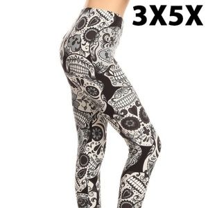 NEW SUGAR SKULLS BUTTERY SOFT LEGGINGS PANTS